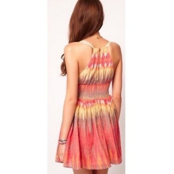 Free People Lurex Sleeveless Indian Summer Mini Dress - Picture 8 of 16